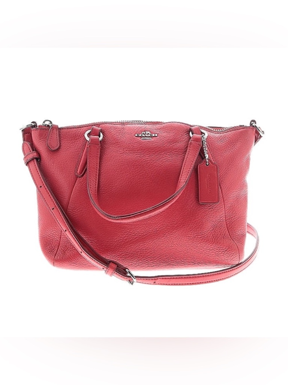 Coach Kelsey Mini Satchel Leather Shoulder Bag with Crossbody Strap
